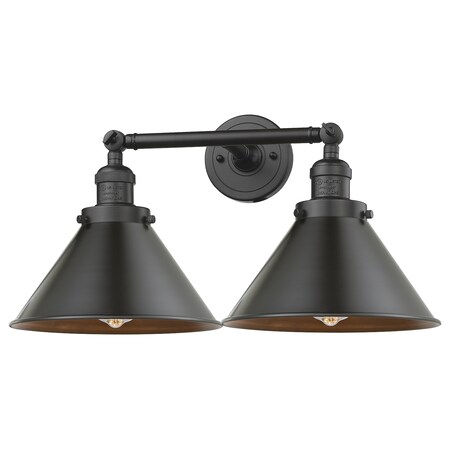 Innovations Lighting 2 Light Vintage Dimmable Led Briarcliff 19 Inch Bathroom Fixture, 694652 208-OB-M10-OB-LED